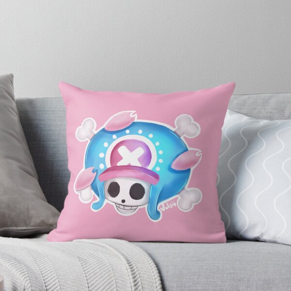 Item preview, Giant Skull with Blue Hat and Falling Sakura Leaves designed and sold by VulpyArt.