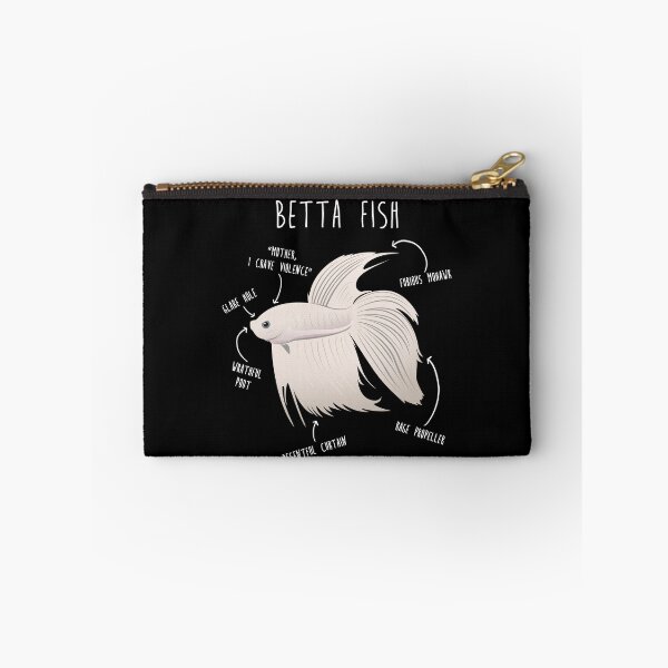 Item preview, White Betta Fish Anatomy designed and sold by Clara Hollins.
