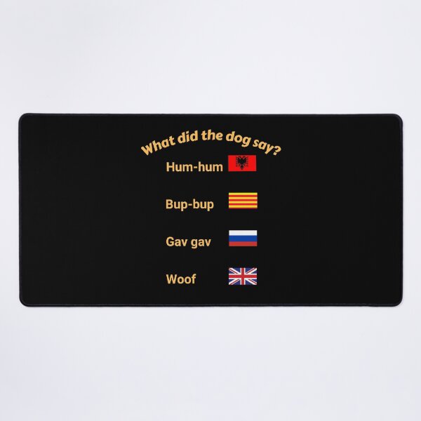 Item preview, What Did the Dog Say? Onomatopoeia of Barking Sounds in Different Languages designed and sold by Artmugic.