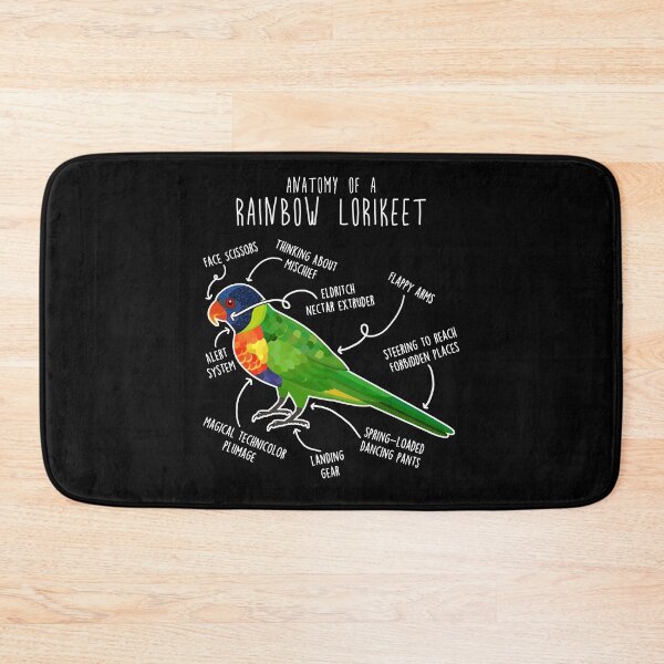 Item preview, Rainbow Lorikeet Parrot Anatomy designed and sold by Clara Hollins.