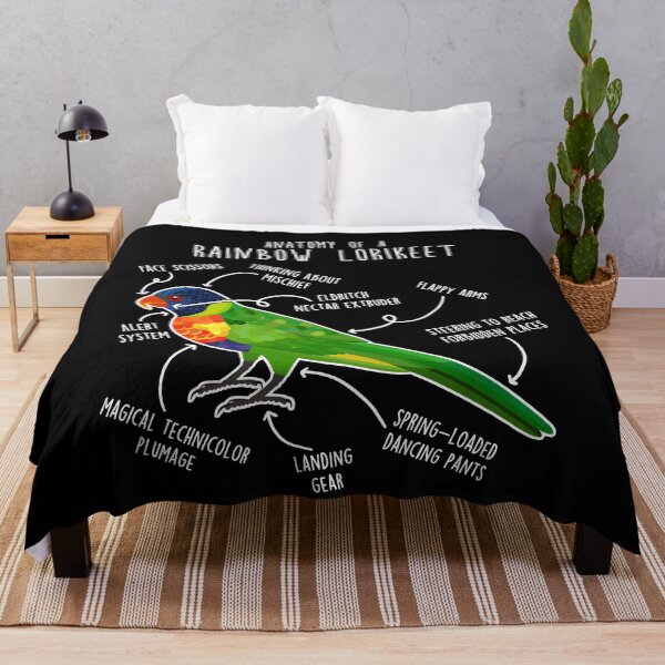 Item preview, Rainbow Lorikeet Parrot Anatomy designed and sold by Clara Hollins.