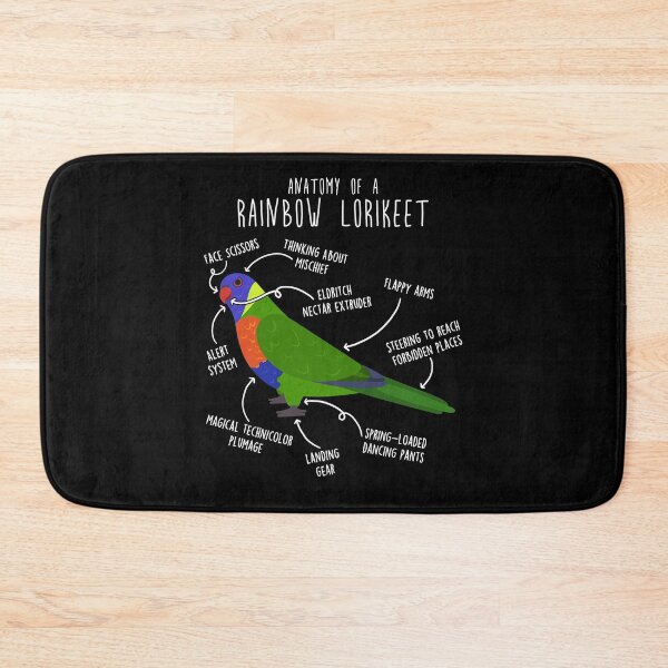 Item preview, Rainbow Lorikeet Parrot Anatomy designed and sold by Clara Hollins.