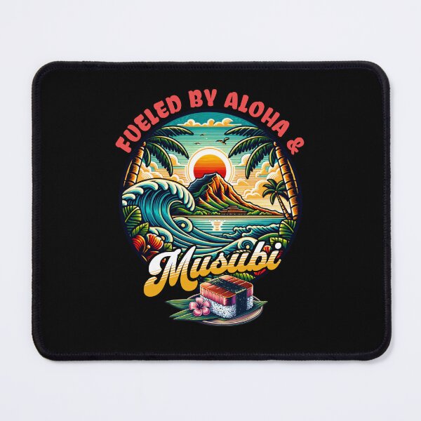 Item preview, Fueled by Aloha & Musubi Tropical Food Snack Funny Pun Men Women's Kids designed and sold by PNW Tees & More.