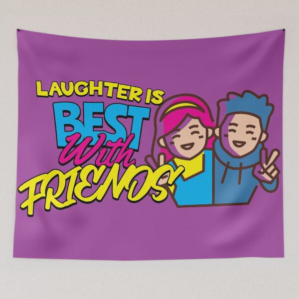Item preview, Laughter is best with friends designed and sold by DigitalBazars.