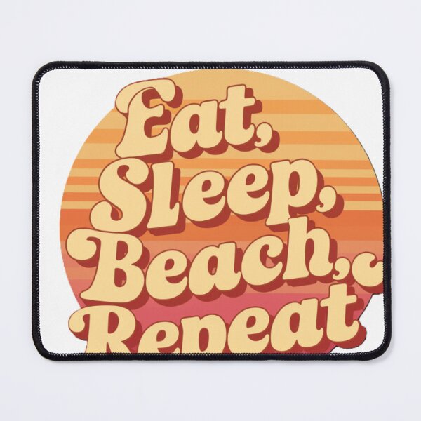Item preview, Eat Beach Sleep Repeat retro vintage sunset designed and sold by LahdilART.