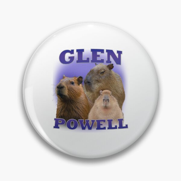 Item preview, Capybara Glen Powell Vintage Style designed and sold by Jess Designs.
