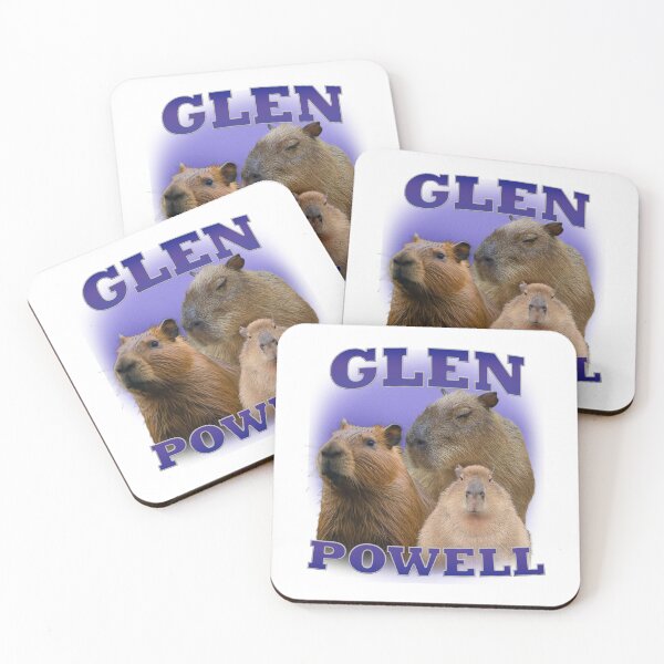 Item preview, Capybara Glen Powell Vintage Style designed and sold by Jess Designs.