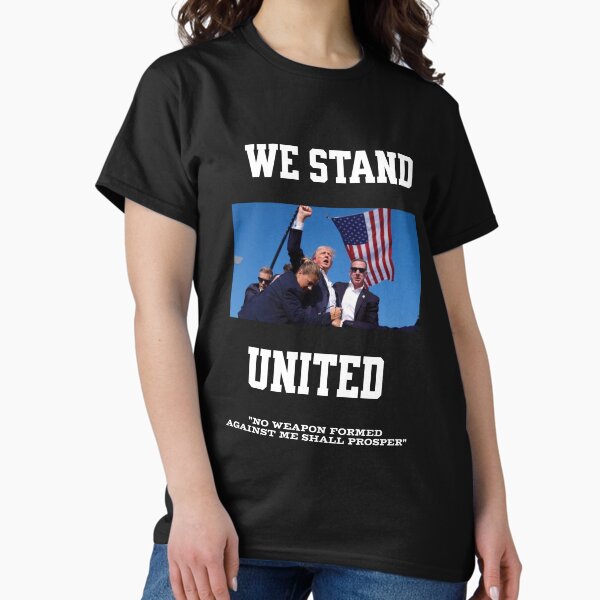 Vista previa del artículo con la obra «Estamos unidos diseño de Trump», diseñado y vendido por JellytonThe4th.