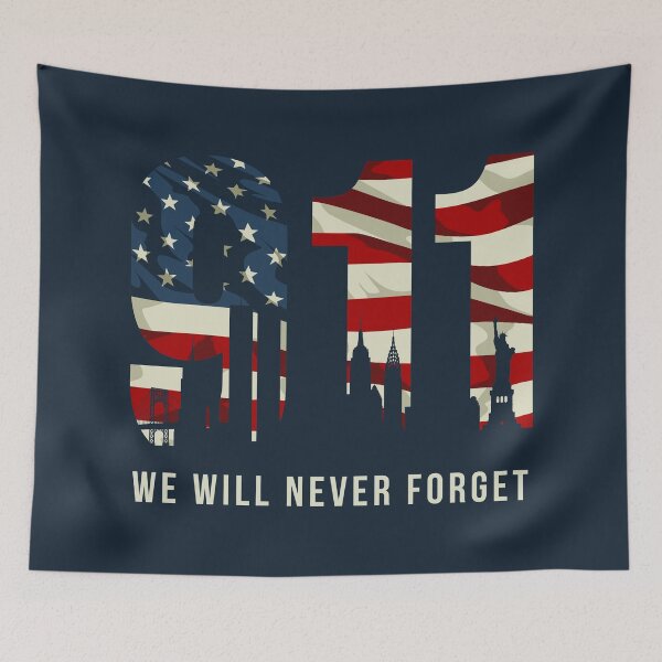 Item preview, "9/11 Memorial 2024: Never Forget, Honor the Fallen, and American Pride" designed and sold by artworkathome.