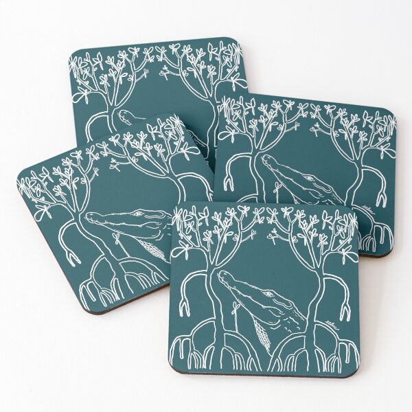 Item preview, Crocodile mangrove portrait  designed and sold by Eeluc.