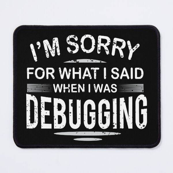 Item preview, Funny Programming Design Debugger Debugging Distressed design designed and sold by farhanhafeez.