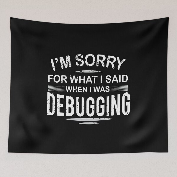 Item preview, Funny Programming Design Debugger Debugging Distressed design designed and sold by farhanhafeez.