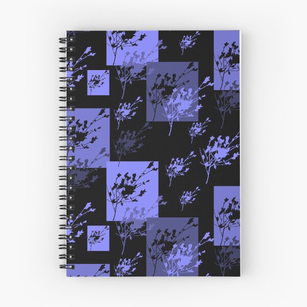 Item preview, Privet Sprig Blue Violet and Black Half-Drop designed and sold by Art in My Loft.