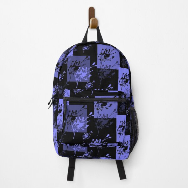 Item preview, Privet Sprig Blue Violet and Black Half-Drop designed and sold by Art in My Loft.