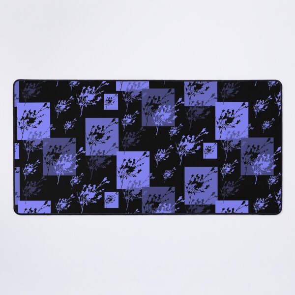 Item preview, Privet Sprig Blue Violet and Black Half-Drop designed and sold by Art in My Loft.