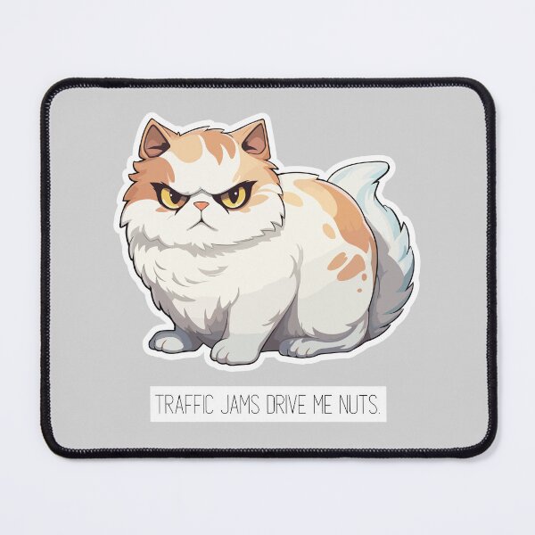 Item preview, Traffic jams drive me nuts #CatGifts #CatLady #CatMom #CatDad #CatLife designed and sold by Anna Halasek.