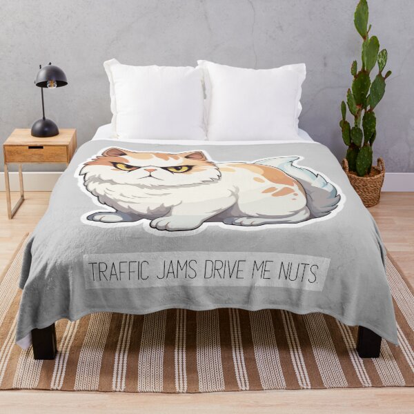 Item preview, Traffic jams drive me nuts #CatGifts #CatLady #CatMom #CatDad #CatLife designed and sold by Anna Halasek.
