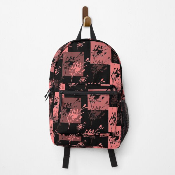Item preview, Privet Sprig Blush Pink and Black Half-Drop designed and sold by Art in My Loft.