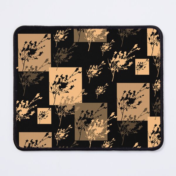 Item preview, Privet Sprig Gold and Black Half-Drop designed and sold by Art in My Loft.