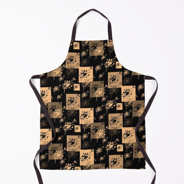 Item preview, Privet Sprig Gold and Black Half-Drop designed and sold by Art in My Loft.