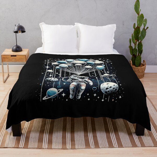 Item preview, Astronaut Balloon Planets - Whimsical Space Exploration designed and sold by zoughlal.
