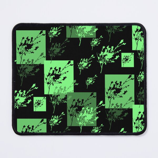 Item preview, Privet Sprig Green and Black Half-Drop designed and sold by Art in My Loft.