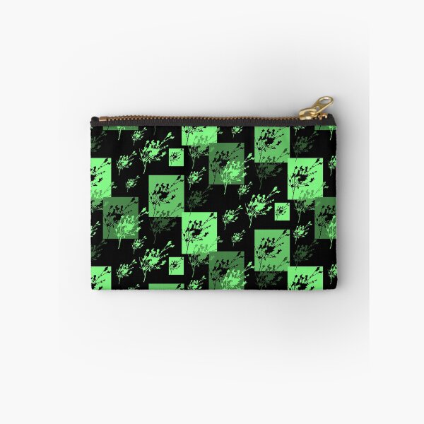 Item preview, Privet Sprig Green and Black Half-Drop designed and sold by Art in My Loft.