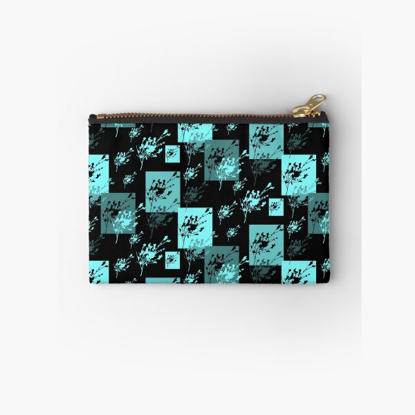 Item preview, Privet Sprig Aqua and Black Half-Drop designed and sold by Art in My Loft.