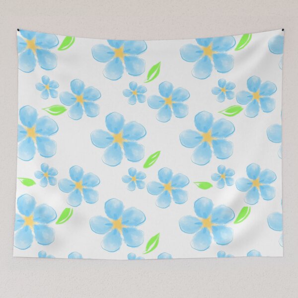 Item preview, Blue Flower Pattern designed and sold by Illusyion-Arts.