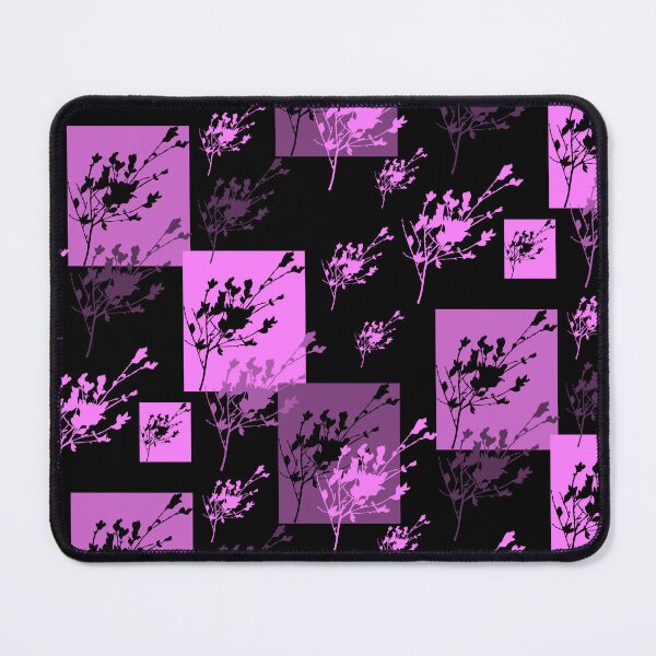 Item preview, Privet Sprig Magenta and Black Half-Drop designed and sold by Art in My Loft.