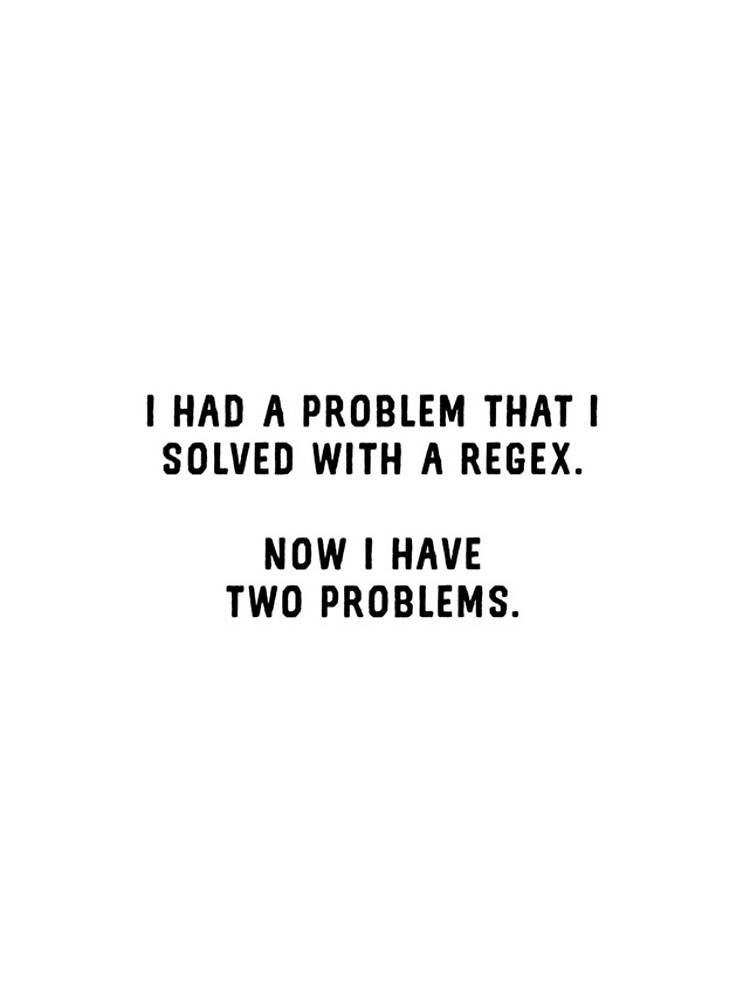 Thumbnail 4 of 4, iPhone Case, Funny Regex Programming - Using Regex Is Two Problems designed and sold by farhanhafeez.