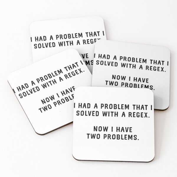 Item preview, Funny Regex Programming - Using Regex Is Two Problems designed and sold by farhanhafeez.