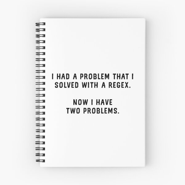 Item preview, Funny Regex Programming - Using Regex Is Two Problems designed and sold by farhanhafeez.