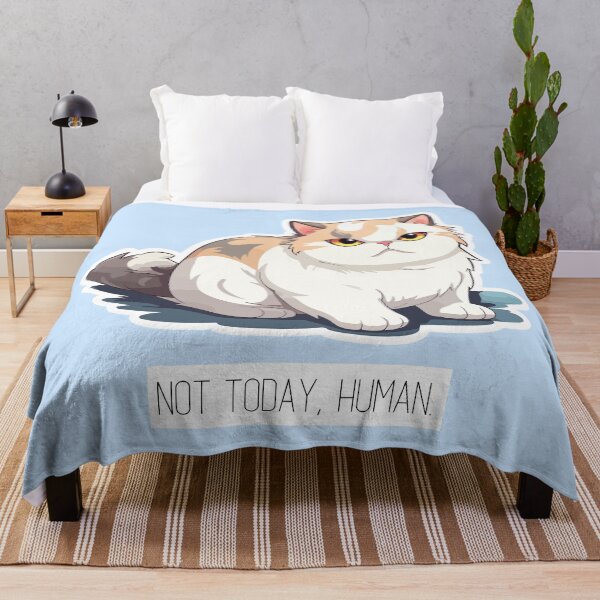 Item preview, Not today, human #CatGifts #CatLady #CatMom #CatDad #CatLife designed and sold by Anna Halasek.