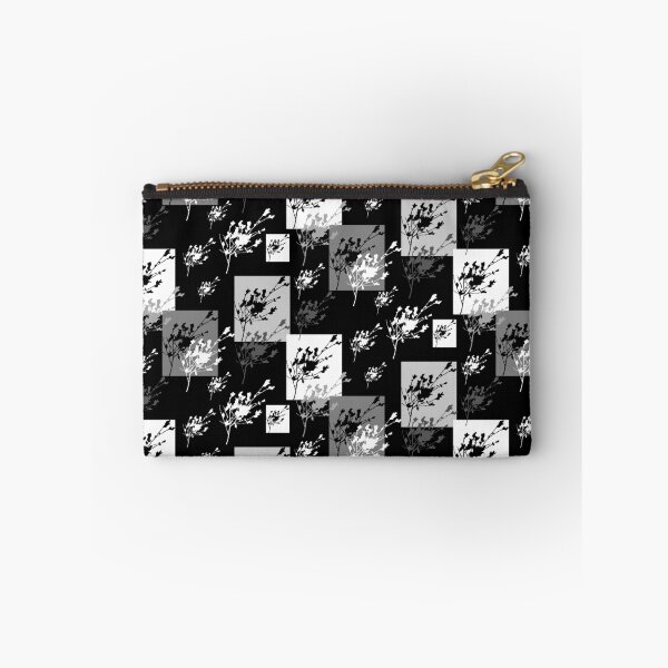 Item preview, Privet Sprig White and Black Half-Drop designed and sold by Art in My Loft.