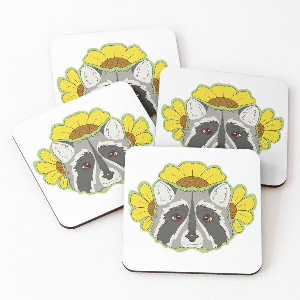 Item preview, Sunflower Raccoon designed and sold by wrynnc.