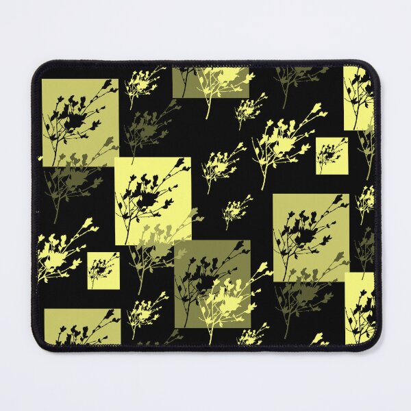 Item preview, Privet Sprig Yellow and Black Half-Drop designed and sold by Art in My Loft.