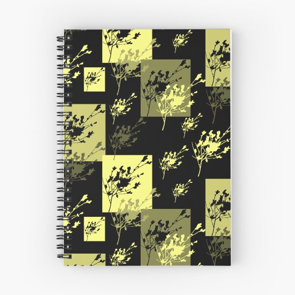 Item preview, Privet Sprig Yellow and Black Half-Drop designed and sold by Art in My Loft.