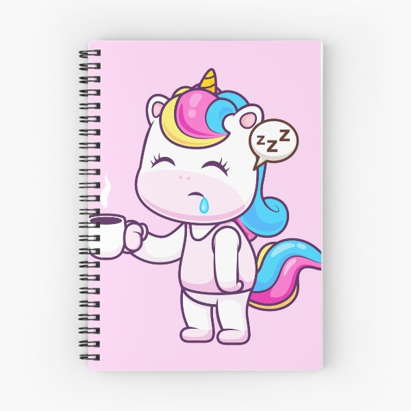 Item preview, Cute Sleepy Unicorn Holding Coffee Cartoon Vector Icon designed and sold by hjian8219.