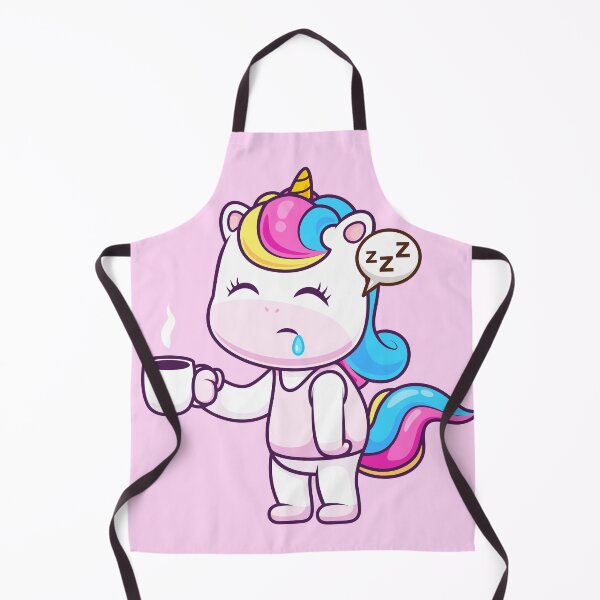 Item preview, Cute Sleepy Unicorn Holding Coffee Cartoon Vector Icon designed and sold by hjian8219.
