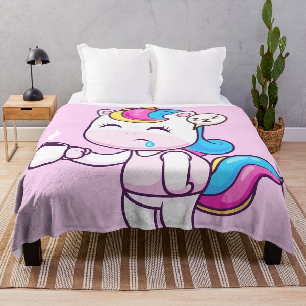 Item preview, Cute Sleepy Unicorn Holding Coffee Cartoon Vector Icon designed and sold by hjian8219.
