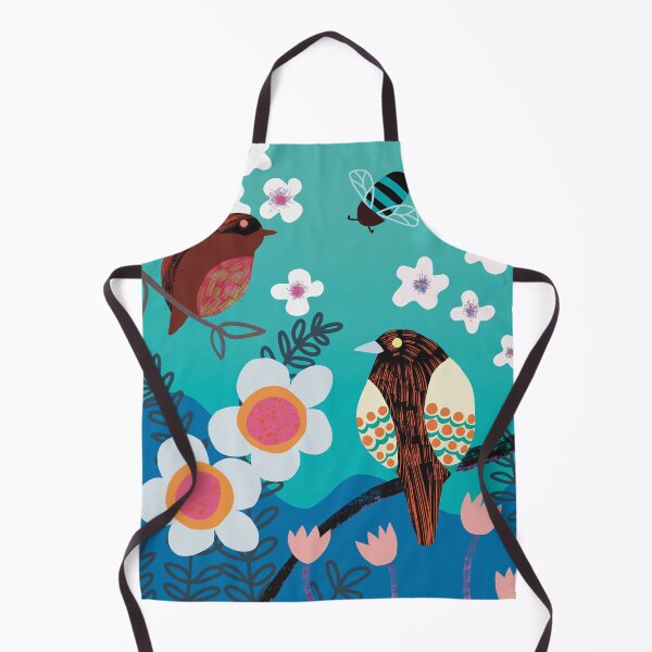 Item preview, Birds and flowers - blue designed and sold by DCamille.