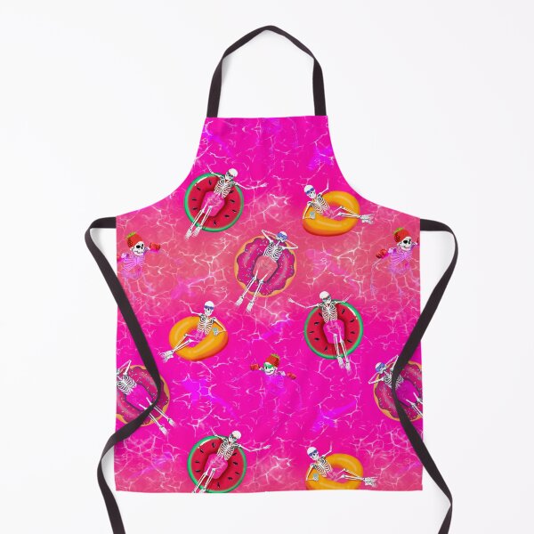 Item preview, Hot ghoul sunset summer-swimming skeletons with sharks- Pink designed and sold by ExtraCaffeine.