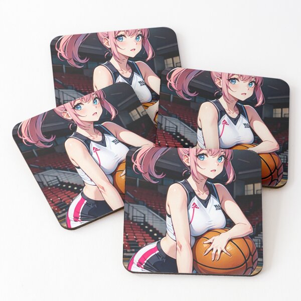 Artikelvorschau, Basketball Rosa Haare Anime Mädchen entworfen und verkauft von kenvel.