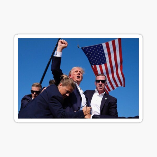 Item preview, Trump Fist Raised Up / July 13th / Iconography designed and sold by TheAmericanWay.