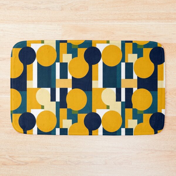 Item preview, 70s retro fabric pattern - simplistic abstract blocks that are perfect fabric textures designed and sold by TheScruffyGoose.