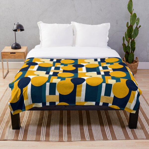 Item preview, 70s retro fabric pattern - simplistic abstract blocks that are perfect fabric textures designed and sold by TheScruffyGoose.