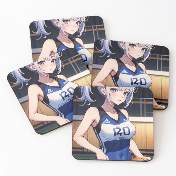 Artikelvorschau, Basketball silbernes Haar Anime Girl entworfen und verkauft von kenvel.