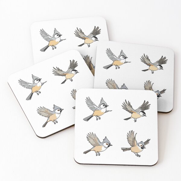 Item preview, Bridled Titmouse Birds Flying designed and sold by TheAnimalZ00.