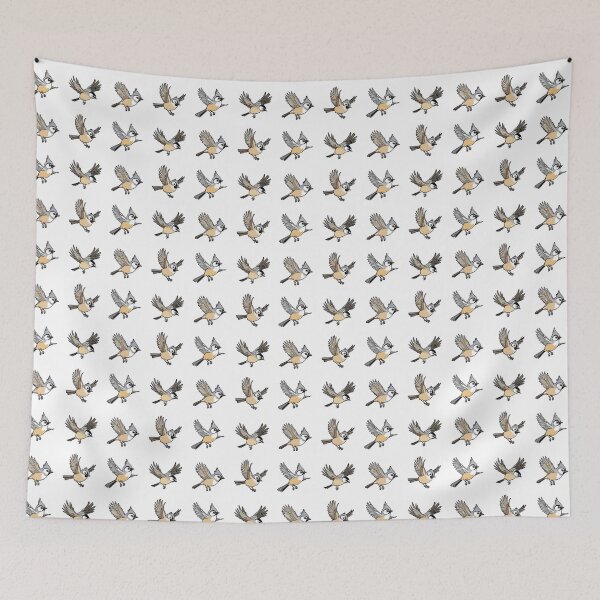 Item preview, Bridled Titmouse Birds Flying designed and sold by TheAnimalZ00.